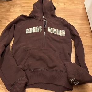 Brown Abercrombie half zip